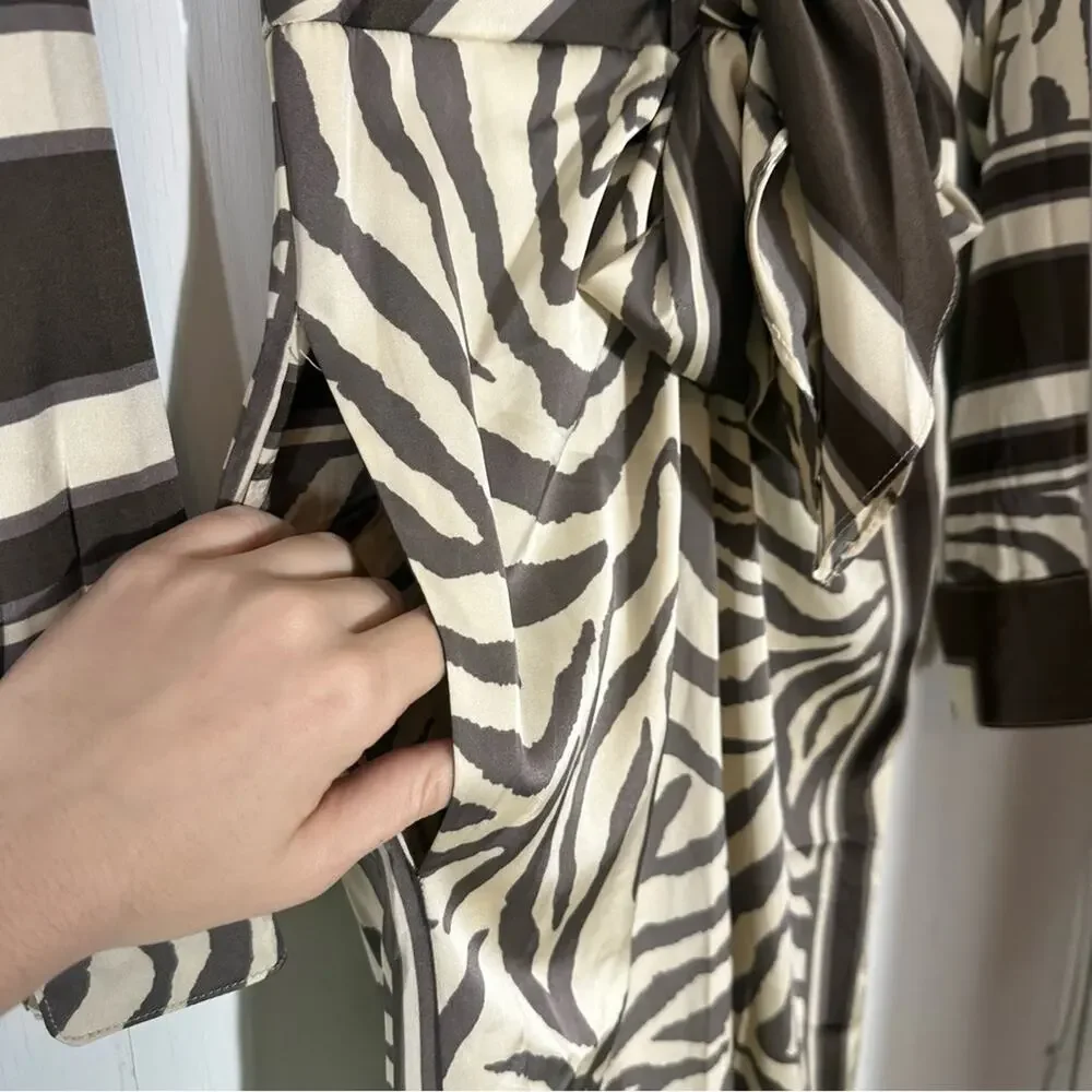 NEW Fashion Nova St. Tropez Animal Jumpsuit- Brown Combo Size XS - Picture 9 of 13